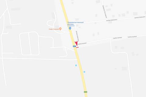 Billboard B in Lozova V'ezd v gorod scheme