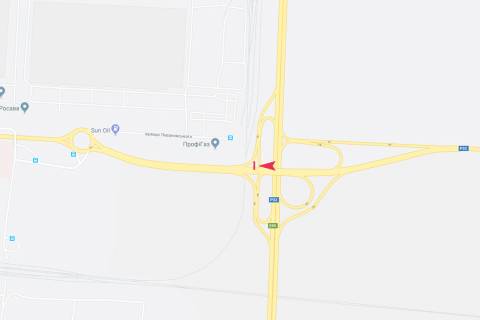 Billboard A in Bila Tserkva V"ezd putiprovod v BC scheme