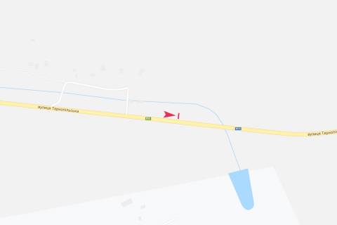 Billboard B in Kozova Ternopol'skaa trassa scheme