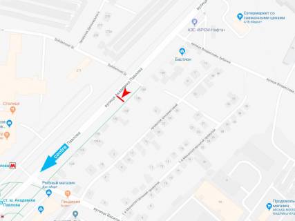 Billboard B in Kharkiv, 3х6  Akademika Pavlova st., 128, v centr scheme