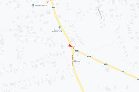 Billboard  in Trostyanets v'ezd v gorod scheme