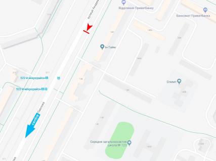 Billboard B in Kharkiv, 3х6  Akademika Pavlova st., 148, v centr scheme