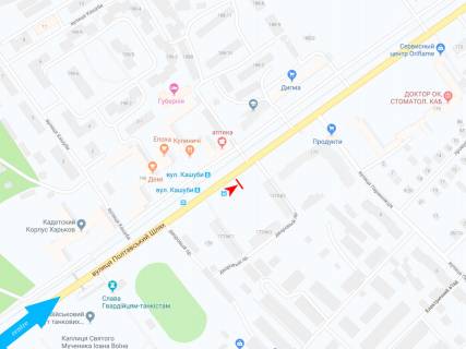 Scrolller, Scroll A in Dnipro (Dnipropetrovsk), 3,1х2,2  Poltavs'kij slah st., 177, v centr - 374118 scheme