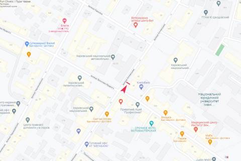 Citylight A in Kharkiv, 1,24х1,84  Alcevs'kih st., 40/27 scheme
