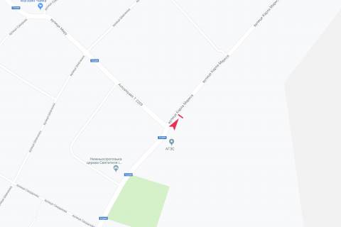 Billboard A in Nizhni Sirogozy, 3х6  st. Marksa scheme