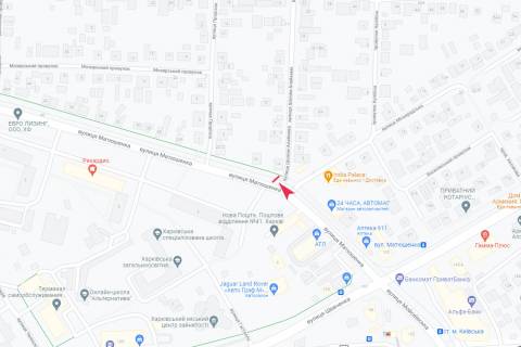Billboard A in Kharkiv, 3х6  Matusenka st. - Solom-Alejhema st., 1 scheme