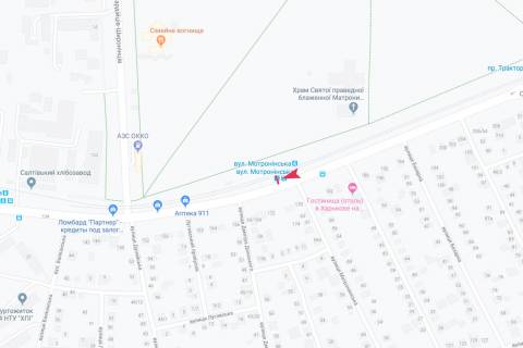 Citylight A in Kharkiv, 1,24х1,84  Saltivs'ke sose (navproti budinku No 176) (zupinka Marii Zan'kovec'koi (Motronins'ka)),v centr scheme