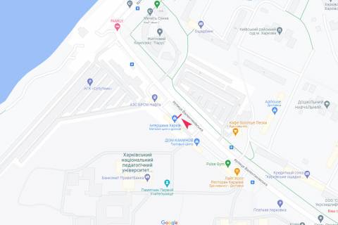 Billboard B in Kharkiv, 3х6  Valentinivs'ka st., 2-A scheme