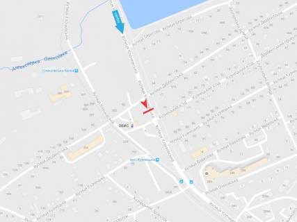 Billboard A in Kharkiv, 3х6  Klockivs'ka st. - Dobrocinciv (Derbents'ka) st., v centr scheme