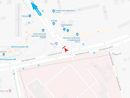 Prismatron, Prism A in Kharkiv, 3х6  Uvilejnij pr-t - Saltivs'ke sose, v centr - 472013 scheme