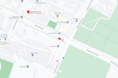 Citylight A in Kharkiv, 1,24х1,84  Vesnina st. - Grigoria Skovorodi (Puskins'ka) st., 83 scheme