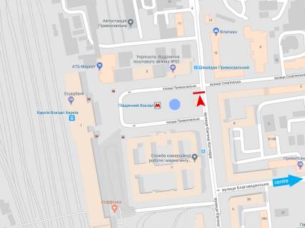 Citylight B in Kharkiv, 1,2х1,8  Evgena Kotlara st.,7 scheme