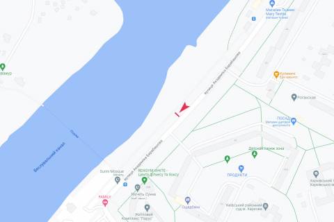 Billboard A in Kharkiv, 3х6  Barabasova st. (navproti b. No 38) scheme