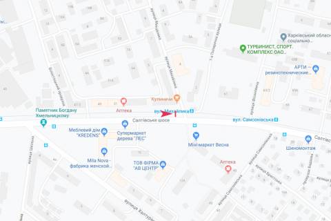 Citylight A in Kharkiv, 1,24х1,84  Saltivs'ke sose, 57 (2) (zupinka Mihajlika), v centr scheme