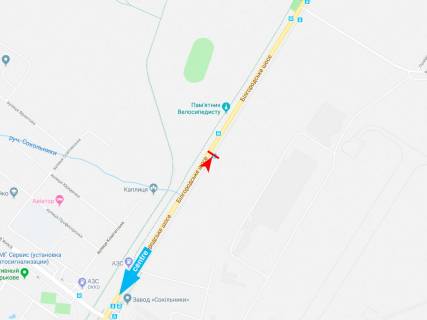 Citylight B in Zaporizhzhya Belgorodskoe sosse, 7-A (1) (ostanovka "st. Velocentr") scheme