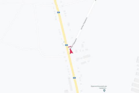 Billboard A in Krasnopillya, 3х6  Doroga R-45, Sumi-Krosnopilla-Bogoduhiv 34 km+900 vlivo scheme