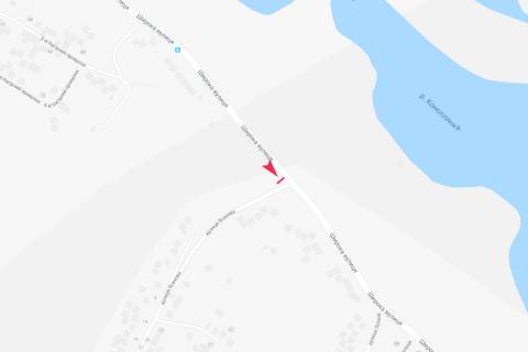 Billboard  in Karnaukhovka karnauhovka v'ezd s trassy scheme