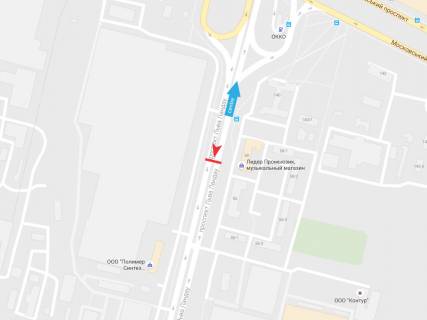 Billboard B in Kharkiv, 3х6  L'va Landau pr-t, 58, z centru scheme