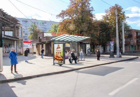 Billboard B in Kharkiv, 1,24х1,84  Derev'anka st., 38-A (zupinka st. Novoprudna) Photo 1