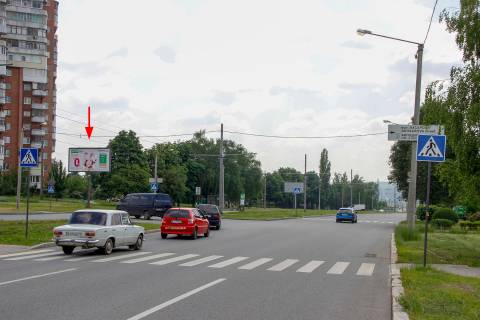 Billboard B in Dnipro (Dnipropetrovsk), 3х6  Peremogi pr-t - Ahsarova st., v centr Photo 1