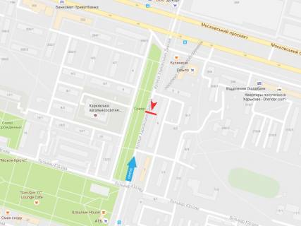 Billboard B in Kharkiv, 3х6  Harkivs'kih Divizij st., 5, z centru scheme