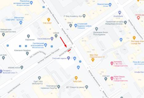 Video Billboard A in Kyiv, 6,0х16,0  S. Petluri st., 27 - 497091 scheme