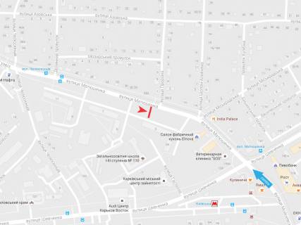 Billboard A in Kharkiv, 3х6  Matusenka st.,3, z centru scheme