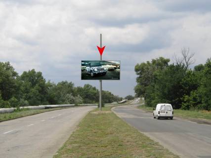 Billboard A in Dnipro (Dnipropetrovsk), 3x6  Ust'-Samars'kij mist - Toms'ka  st., pered mostom, napramok na z/m Sonacnij Photo 1