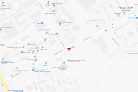 Billboard A in Dnipro (Dnipropetrovsk), 3x6  Slavi bul'var - Praci pr-t, navproti, 15 (z/m Sokol - 2) scheme