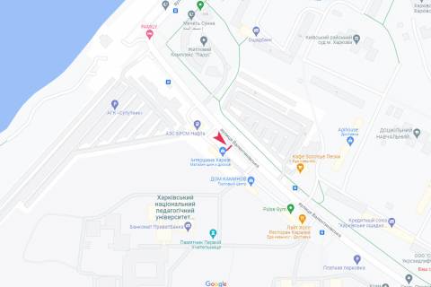 Billboard A in Kharkiv, 3х6  Valentinivs'ka st., 2-A scheme