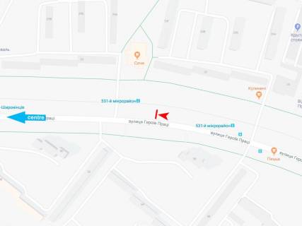 Billboard A in Kharkiv, 3х6  Geroiv Praci st., 31, v centr (kafe Soci) scheme