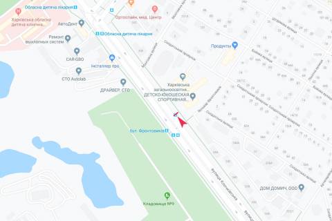 Citylight A in Zaporizhzhya Klockovskaa st. - bst. Frontovikov, 1   (ostanovka bst.Frontovikov) scheme