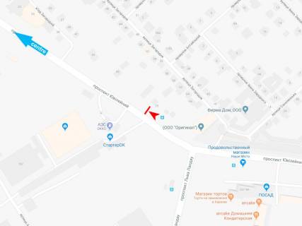 Prismatron, Prism A in Dnipro (Dnipropetrovsk), 3х6  Uvilejnij pr-t (navproti budinku No 32-B), v centr (zup. L'va Landau) - 374322 scheme