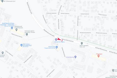 Billboard A in Dnipro (Dnipropetrovsk), 3х6  Matusenka st. -  Celuskinciv st. scheme
