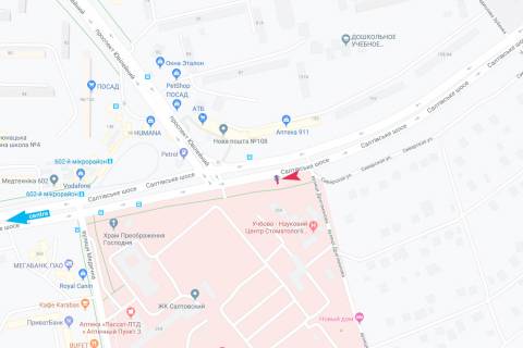Billboard B in Kharkiv, 1,24х1,84  Saltivs'ke sose, 268 (zupinka Dragomanova), v centr scheme