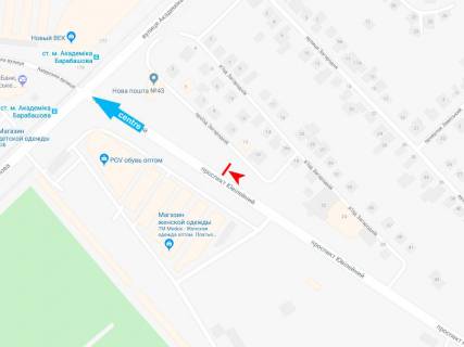 Prismatron, Prism A in Dnipro (Dnipropetrovsk), 3х6  Uvilejnij pr-t - Zagorodnij v'izd, 18, v centr - 374318 scheme