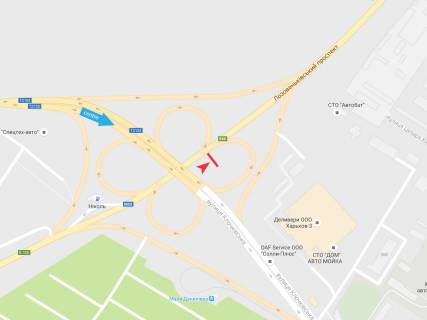 Billboard A in Kharkiv, 3х6  Klockivs'ka st., 370 - Lozoven'kivs'kij pr-t (5) scheme