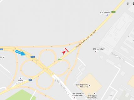 Billboard B in Kharkiv, 3х6  Klockivs'ka st. - Lozoven'kivs'kij pr-t (4) scheme