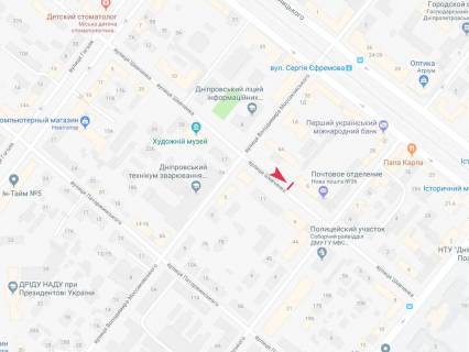 Backlight B in Dnipro (Dnipropetrovsk), 2.3x3.14  Шевченка вул., 6а scheme