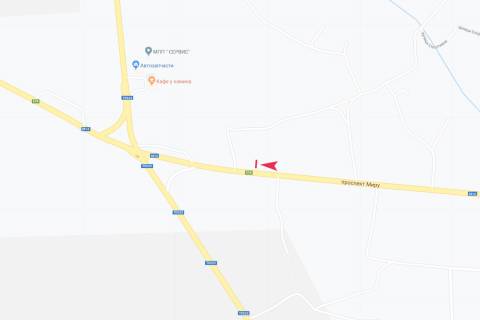 Billboard A in Zaporizhzhya prosp Miru scheme