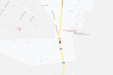 Billboard A in Khmilnyk vyezd s goroda scheme