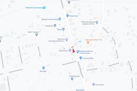 Billboard B in Kalinovka (Vinnytsia region) st. Nezaleznosti scheme