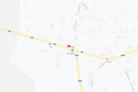 Billboard B in Shpikov vyezd s goroda (na perekrestke) scheme