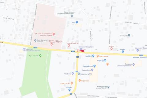 Billboard A in Tulchin st. Leontovica scheme