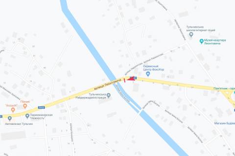 Billboard B in Tulchin st. Leontovica scheme