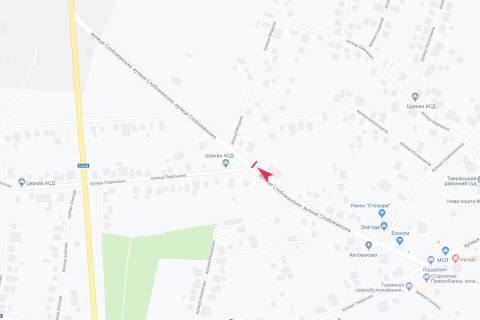 Billboard A in Tivrov st. Slobozans'ka scheme