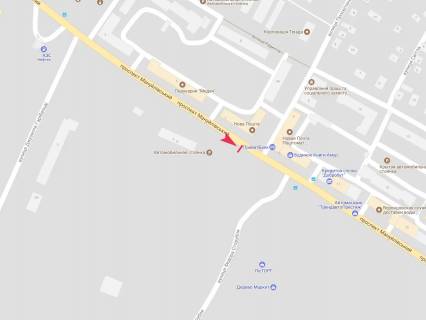 Billboard A in Dnipro (Dnipropetrovsk), 3x6  Мануйлівський пр., навпроти буд. 116 scheme