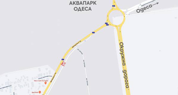 Billboard B in Odessa trasi, 6х3  з  м. Одеса в м. Овідіопіль scheme