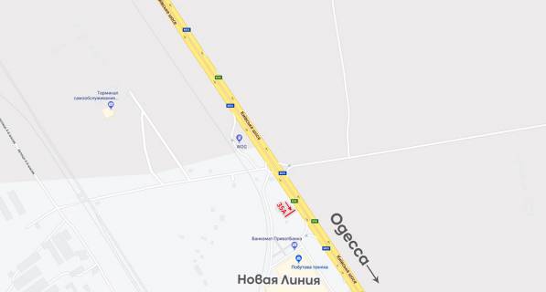 Billboard A in Odessa trasi, 6х3  Kievskaa trassa scheme