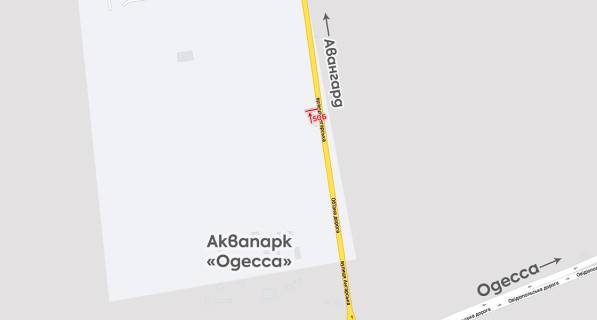 Billboard B in Odessa trasi, 3х6  Avangard-7 km scheme